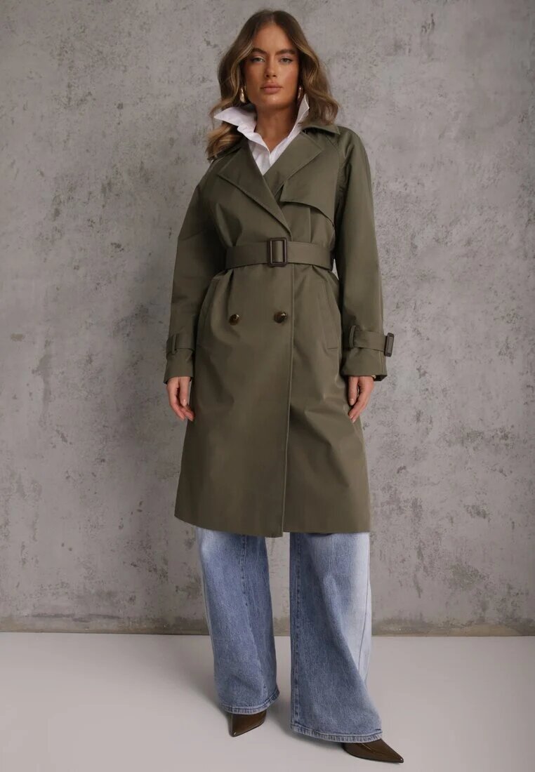  Trenci Verde cu Două Rânduri și Cordon Ninnolia