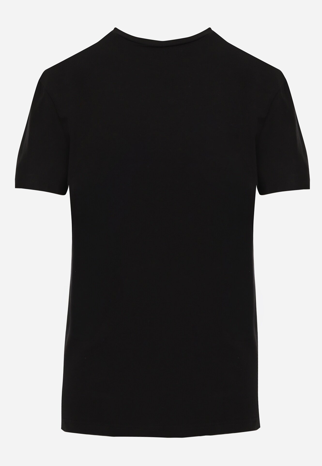  Tricou Negru Clasic Neted din Bumbac Detima