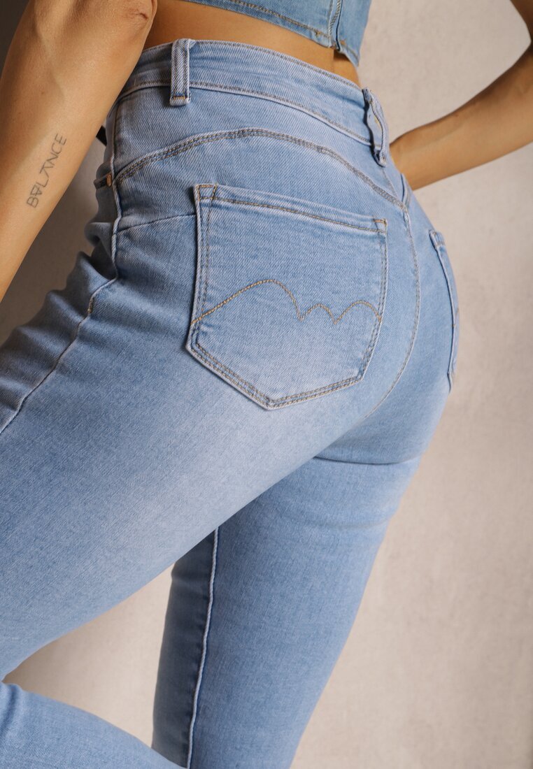 uiuj Blugi Albastru deschis cu croială mulată Skinny Galeth