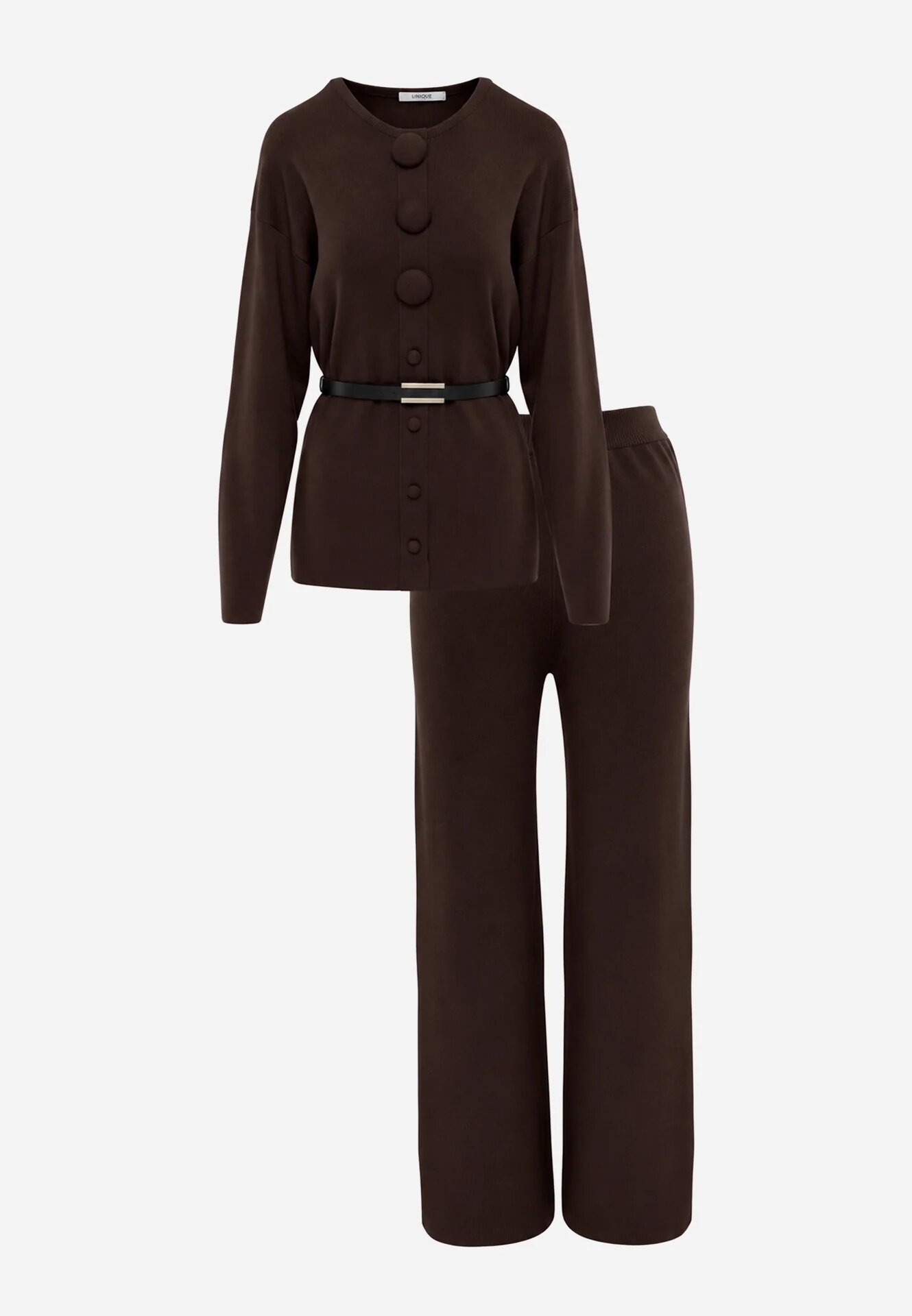 unigirl Set tricotat cu vâscoză tunică elegantă și pantaloni Lovinia Maro