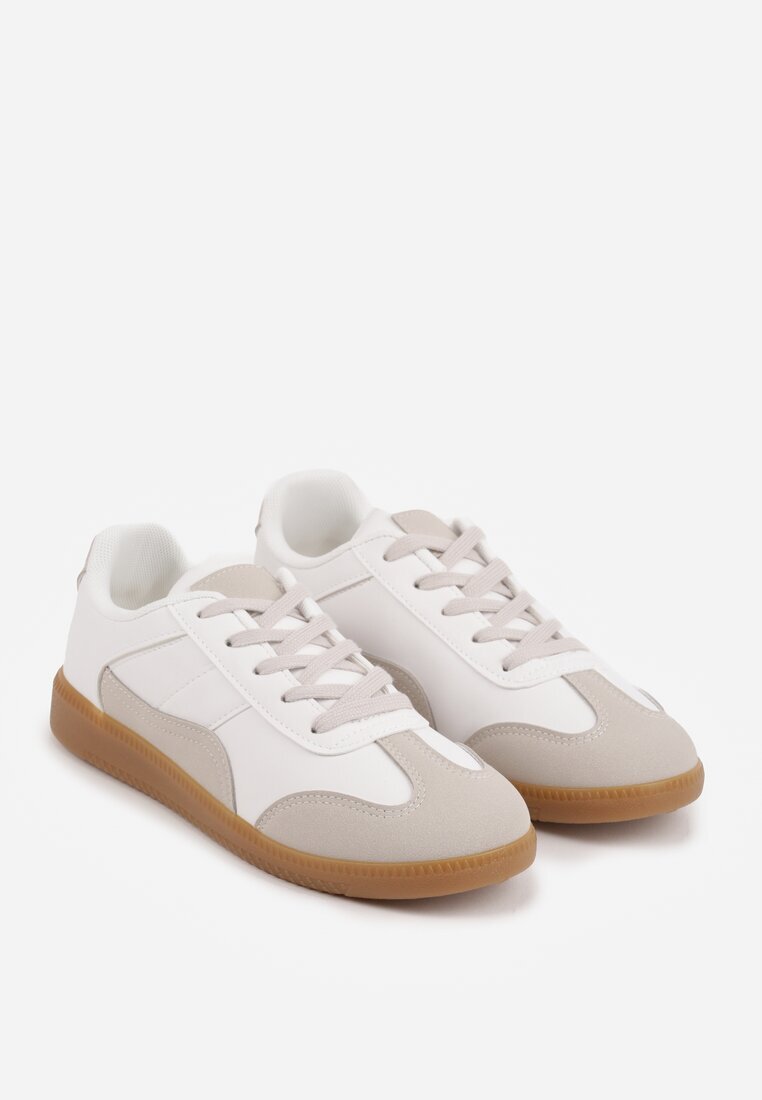 vices Adidași Albi-Gri cu Cusături Decorative sub gleznă Redala