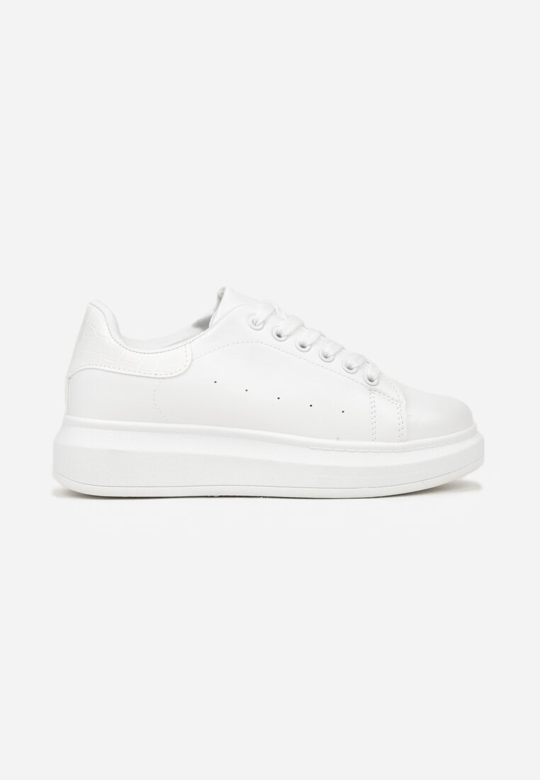 vices Adidași Albi pe Platformă Joasă în Stil Clasic Lucid Dream