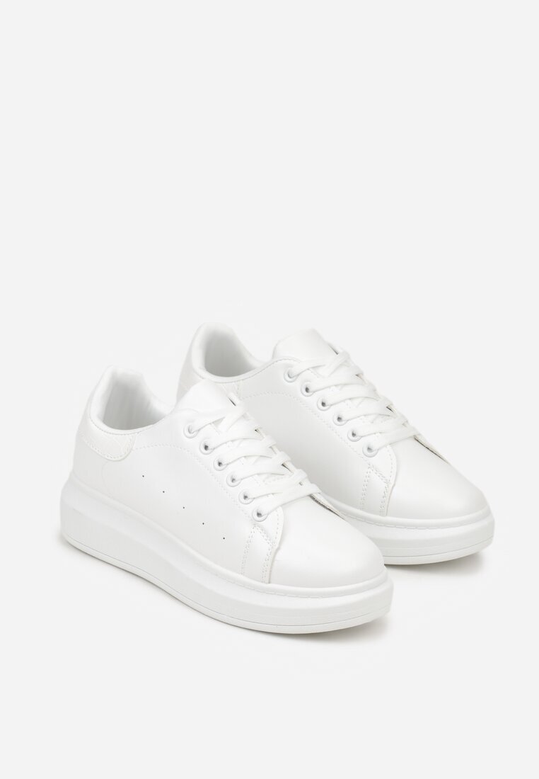 vices Adidași Albi pe Platformă Joasă în Stil Clasic Lucid Dream