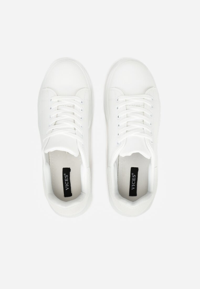 vices Adidași Albi pe Platformă Joasă în Stil Clasic Lucid Dream