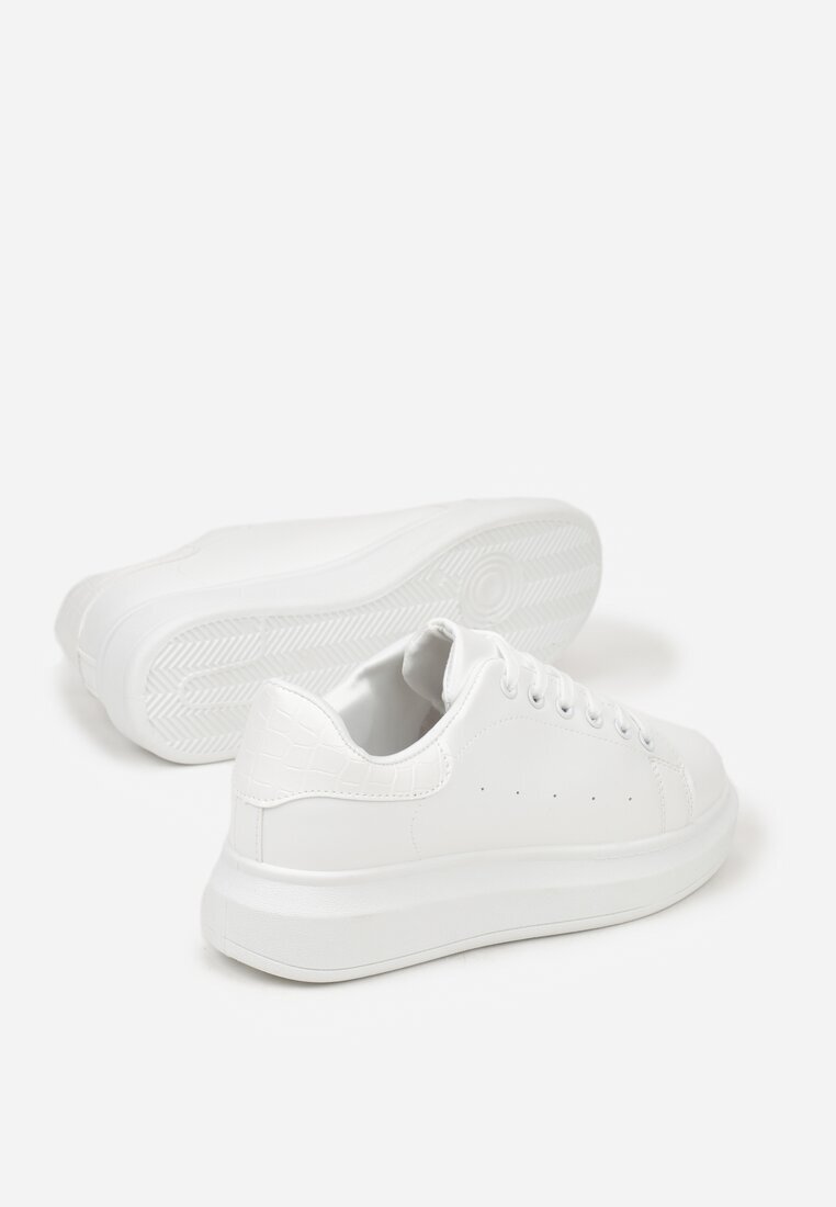 vices Adidași Albi pe Platformă Joasă în Stil Clasic Lucid Dream