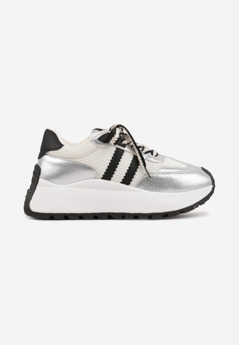 vices Adidași Argintii Streetwear Chunky cu Platformă Ilnatea