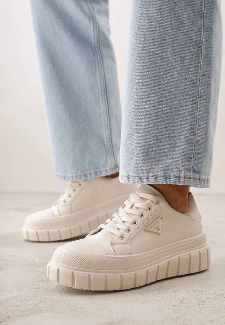 vices Adidași Bej pe Talpă Embosată în Stil Chunky Myninis