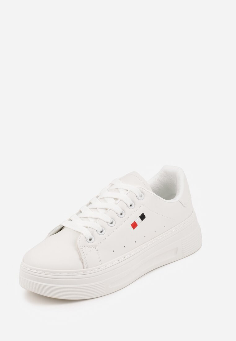 vices Adidași Minimaliști Albi cu stil de Tenis pe Platformă Halanatea