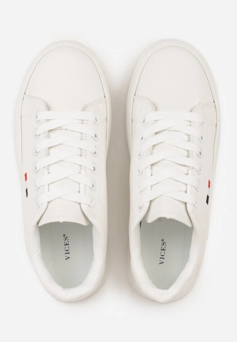 vices Adidași Minimaliști Albi cu stil de Tenis pe Platformă Halanatea