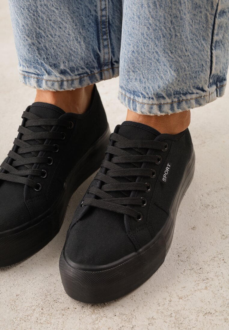 vices Adidași Negri Basici în Stil Minimalist Riosanne
