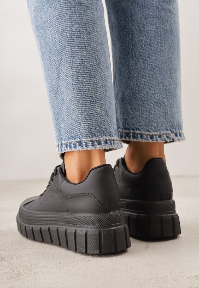 vices Adidași Negri cu platformă stil chunky cu perforații Hypsyllis