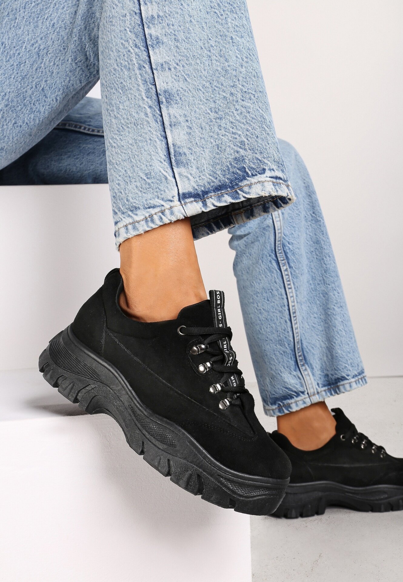 vices Adidași Negri din Imitație de Piele Farwynn