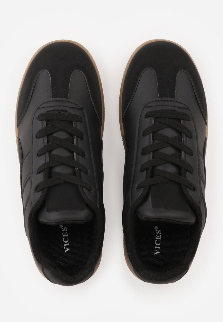 vices Adidași Negri joși cu Cusături Decorative Redala