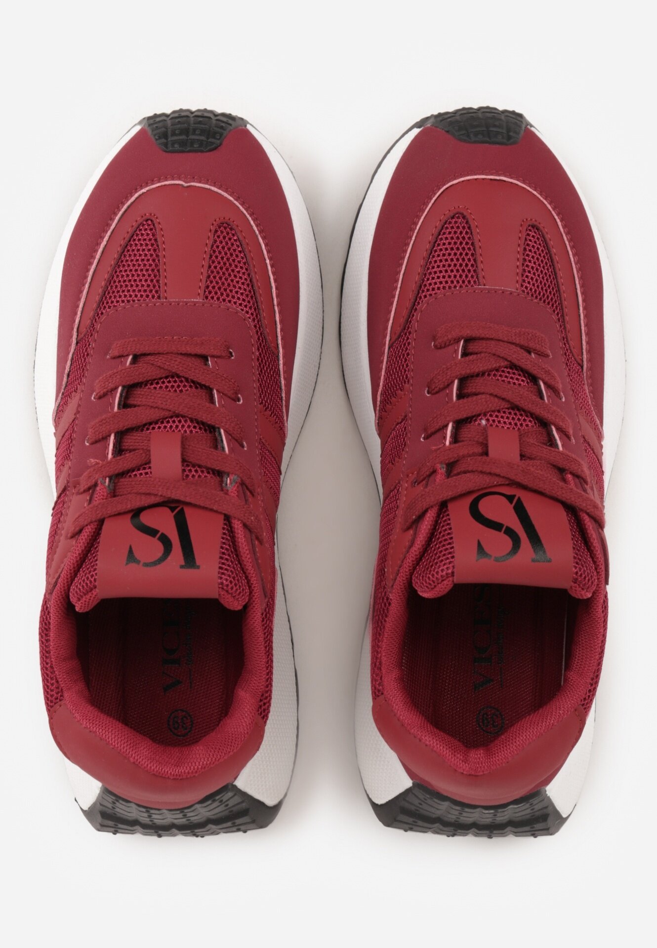 vices Adidași Vișinii Cu șireturi pe platformă cu curele decorative Seliniel