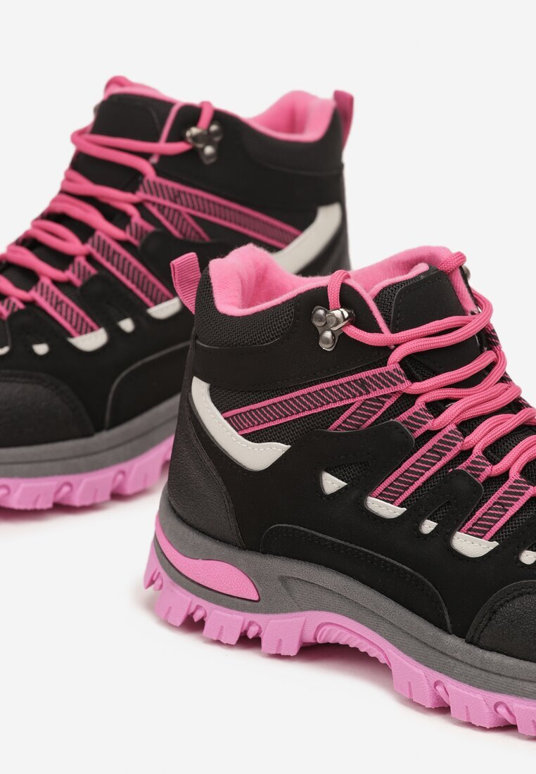 vices Bocanci de trekking Negru-Fuchsia cu șireturi Afellie