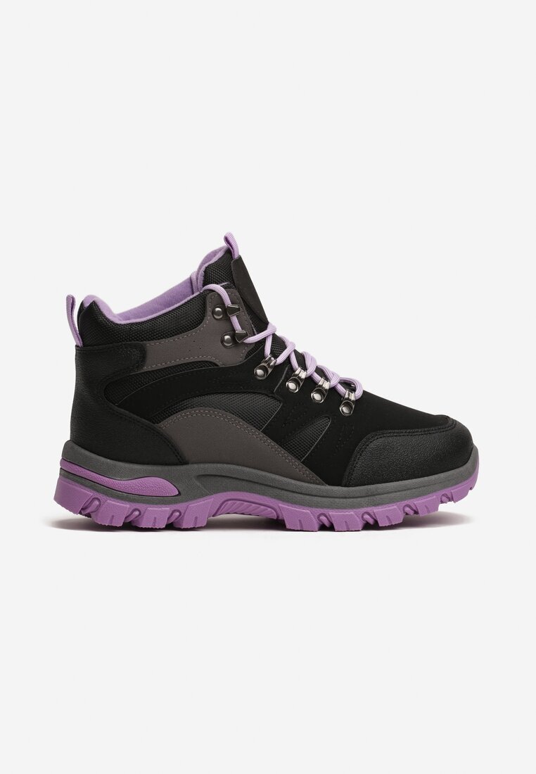 vices Bocanci de Trekking Negru-Violet cu Model Geometric Norrive