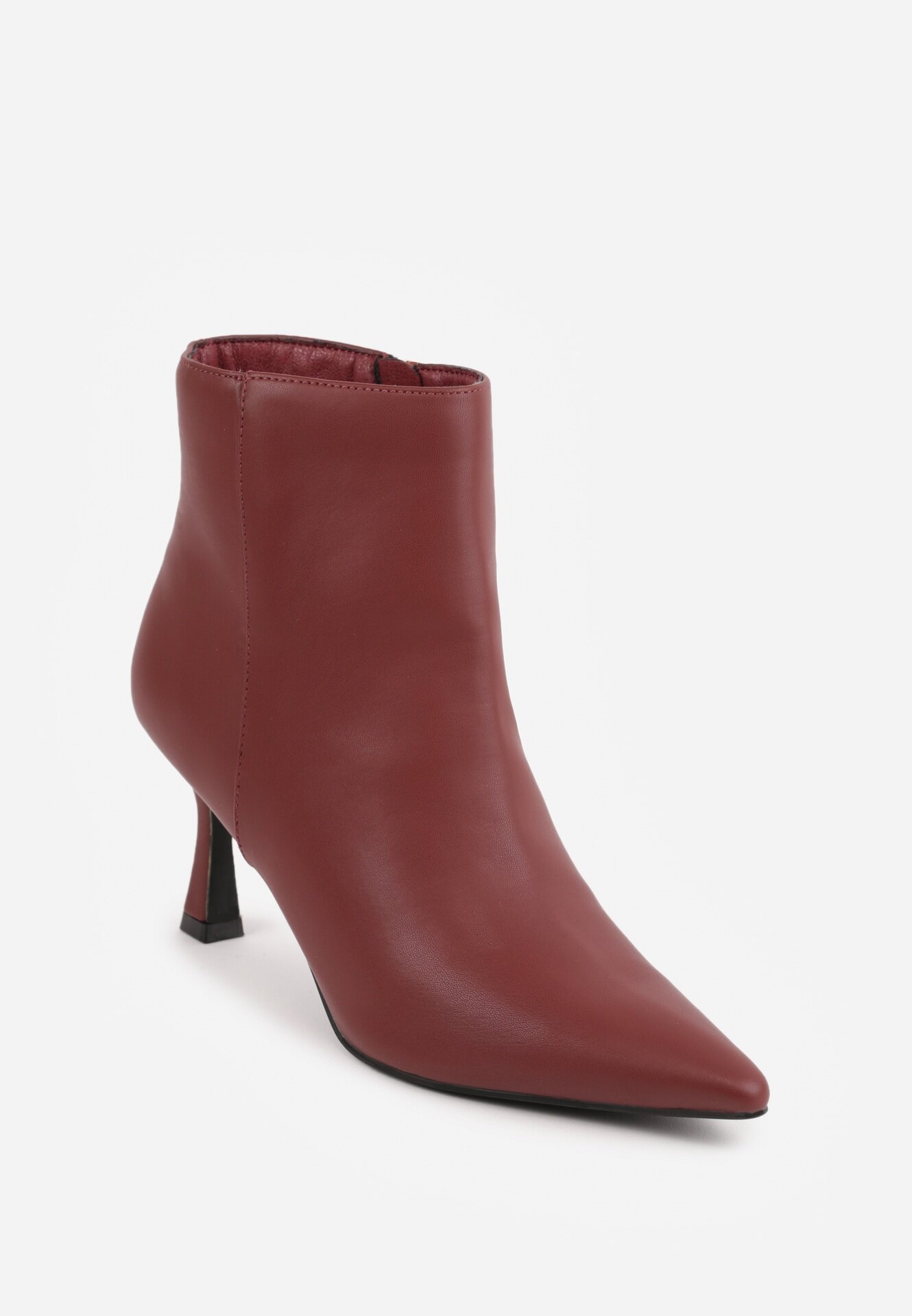 vices Botine Bordo cu toc clepsidră cu vârf ascuțit Vidvire