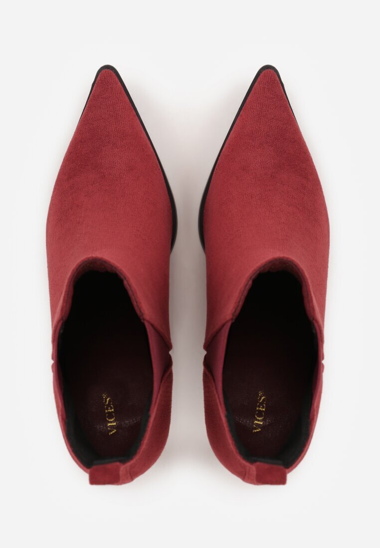 vices Botine Bordo cu toc cui în stil clasic cu inserție elastică Vittania