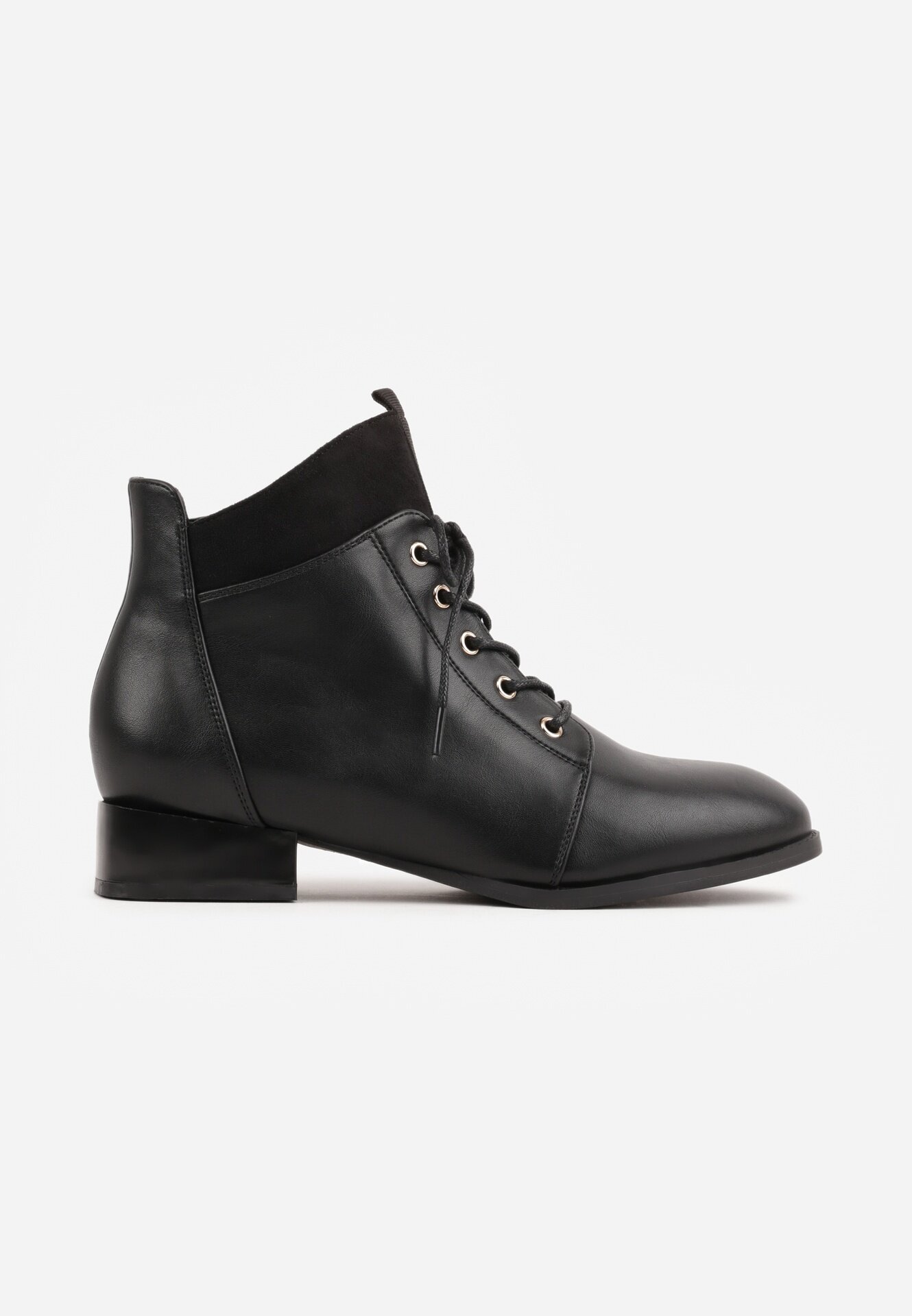 vices Botine Ghete Negre Decorate Cu Cusături Vamine