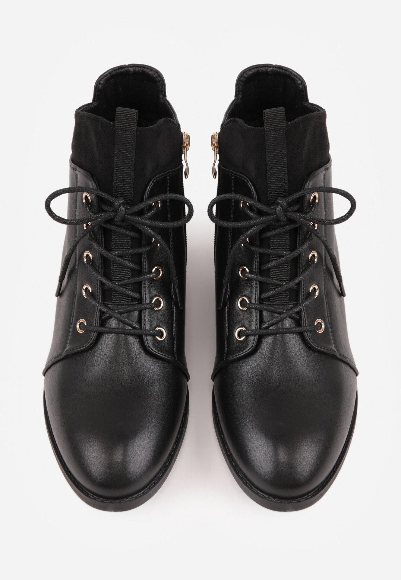 vices Botine Ghete Negre Decorate Cu Cusături Vamine