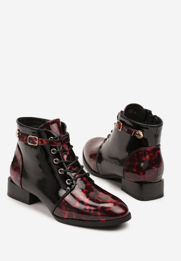 vices Botine Negru-Roșu cu Cataramă Gelrina