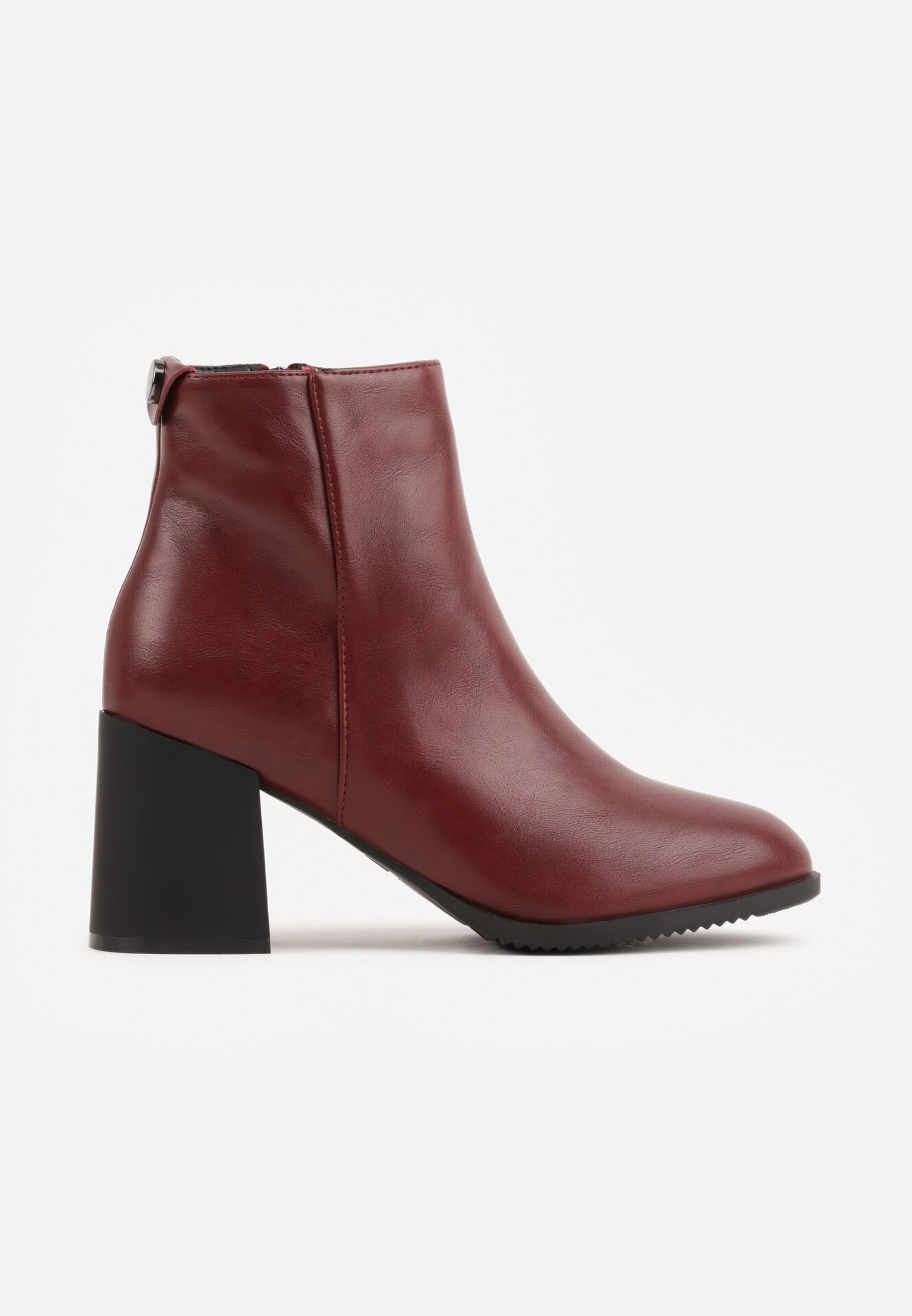 vices Botine Visinii Elegante pe Toc Gros cu Detaliu Rotund la Gleznă Widvire