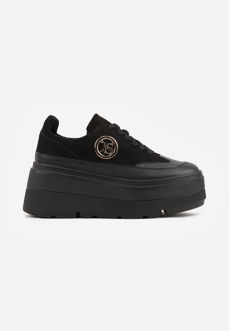 vices Chunky Sneakersy Negri cu platformă cu detaliu rotund Sedvira