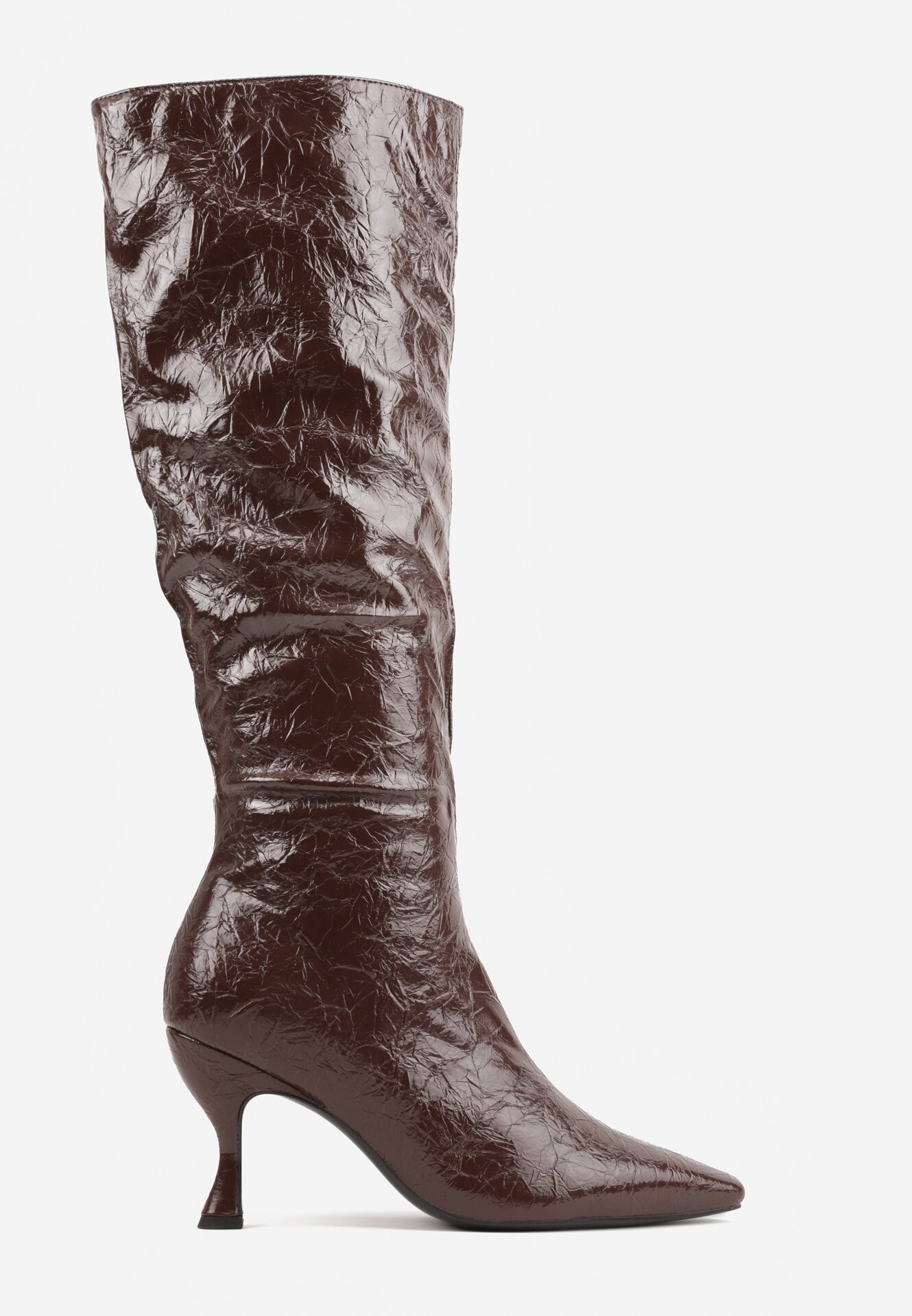 vices Cizme Maro cu toc stiletto Stil Slouchy cu efect crăpat Todvire