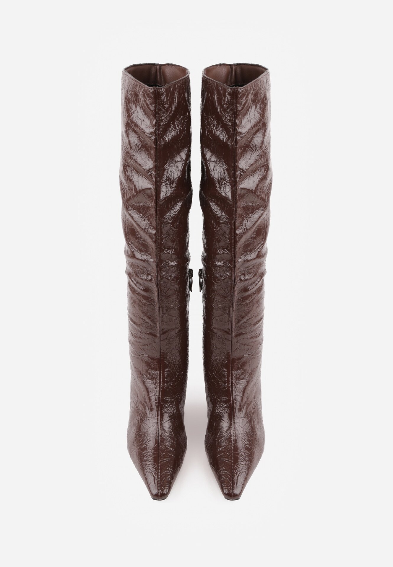 vices Cizme Maro cu toc stiletto Stil Slouchy cu efect crăpat Todvire