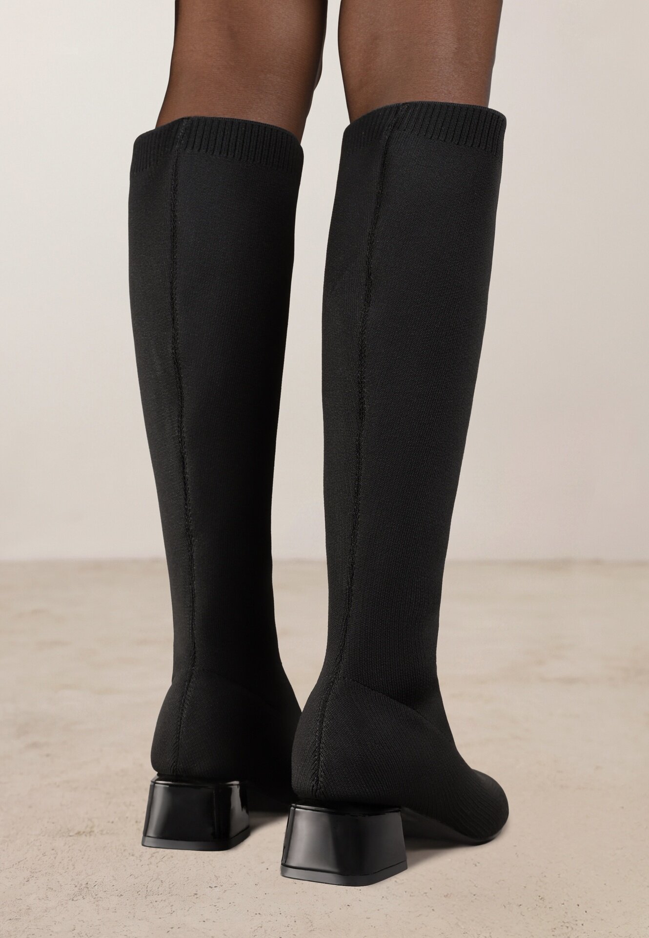 vices Cizme negre pe toc conic cu carâmb elastic Garsse