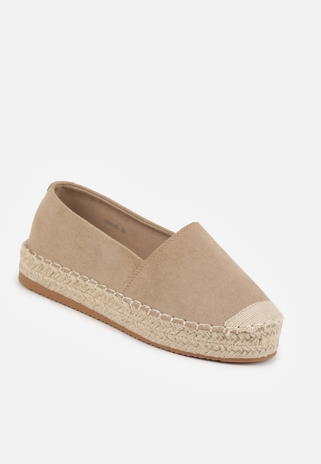 vices Espadrile Bej închis în Stil Clasic pe Platformă cu Împletitură Cherimare