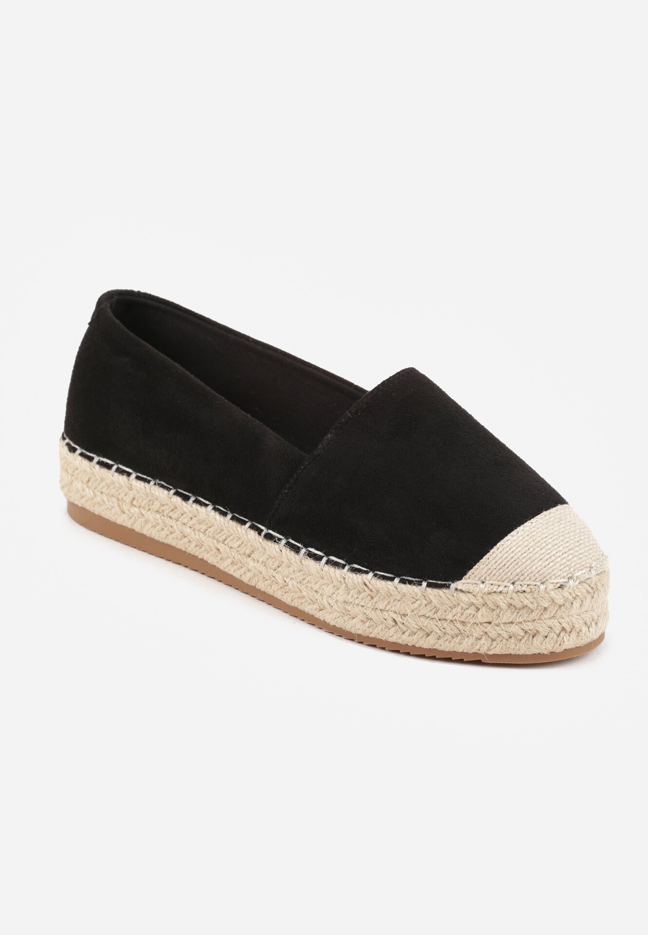 vices Espadrile Negre cu Talpă Împletită Sirelora