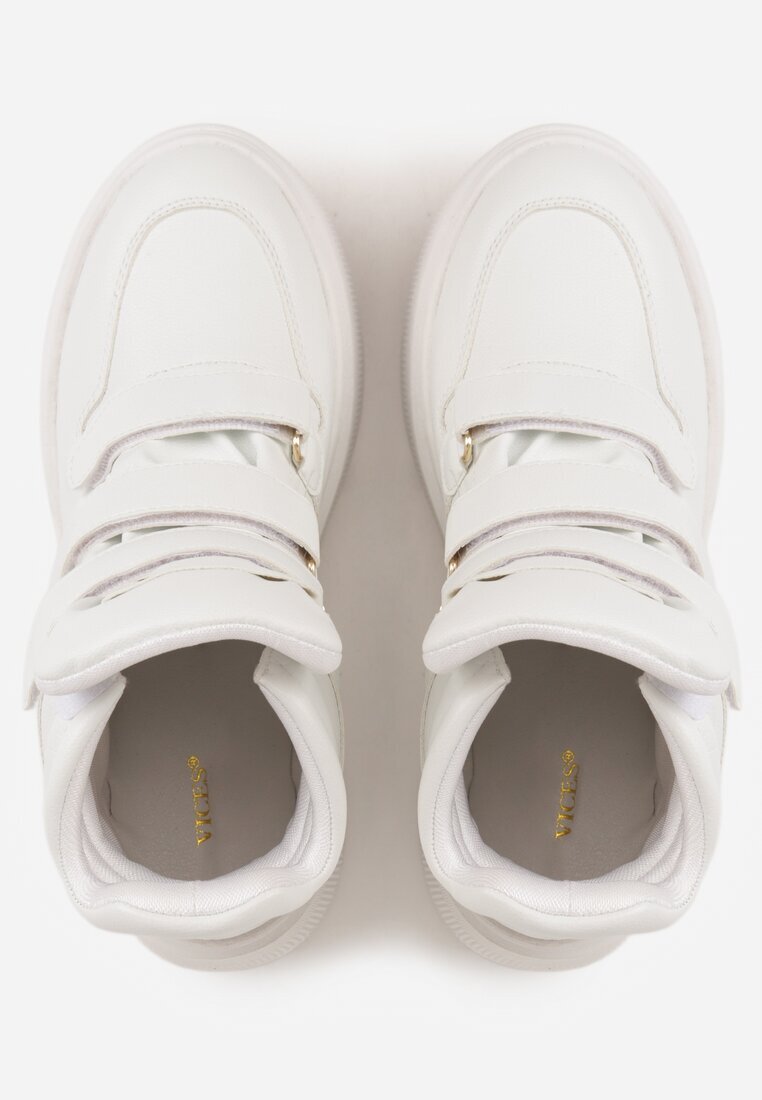vices Ghete Albe Sneakers cu platformă în stil Y2K Gelira