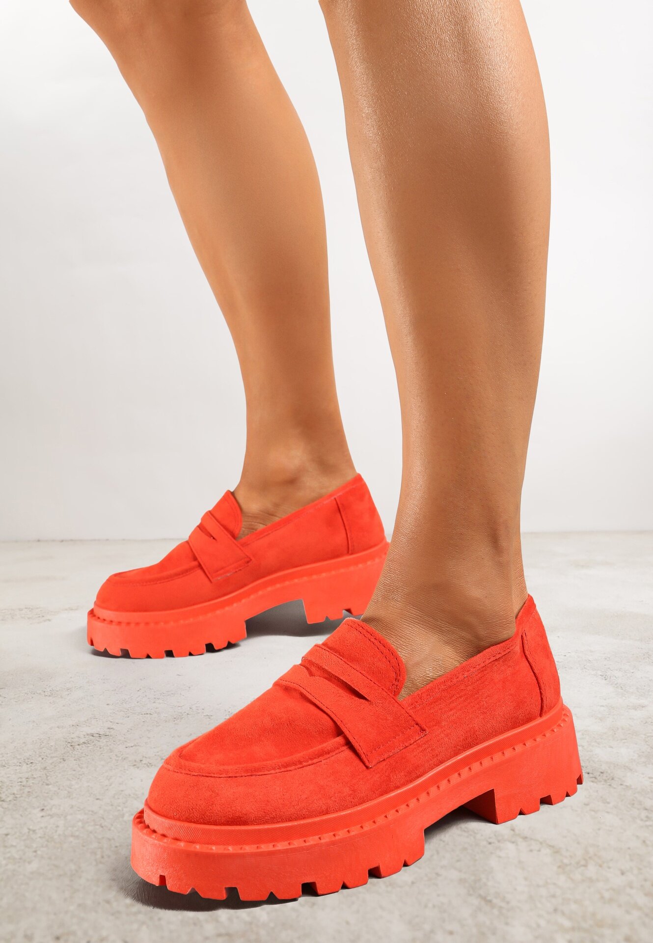 vices Mocasini slip-on Portocalii cu Platformă Dionela