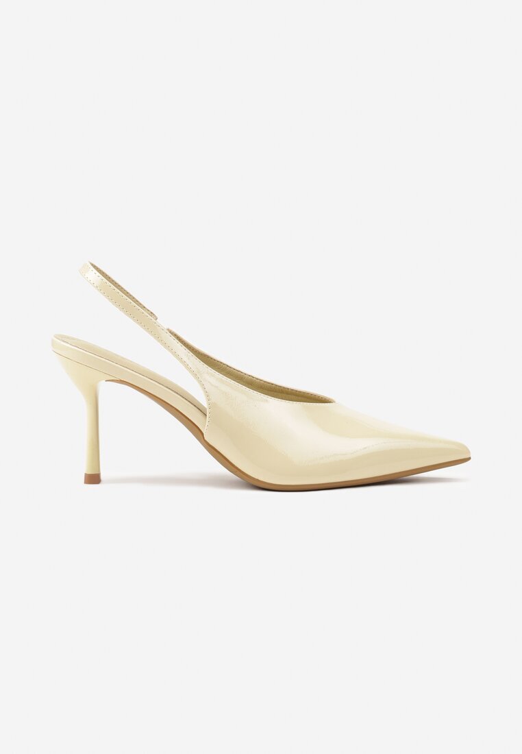 vices Pantofi cu toc Sandale Galbene Slingback cu Toc Stiletto Tilionea