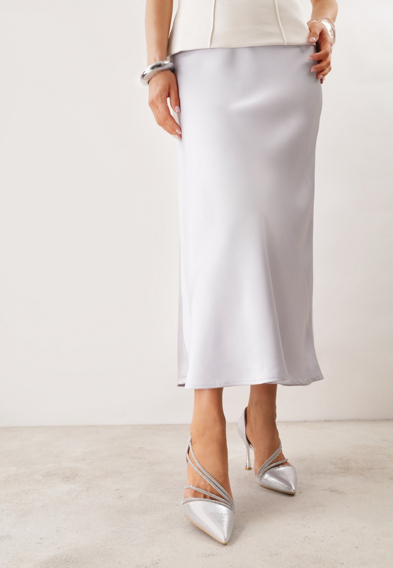 vices Pantofi stiletto Jaenlith Argintii