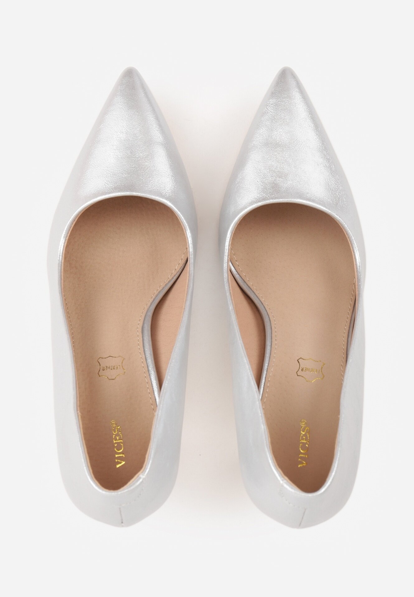 vices Pantofi stiletto Nesslisa Argintii