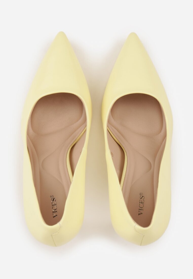 vices Pantofi stiletto Netede Galbene în Stil Clasic Temilis