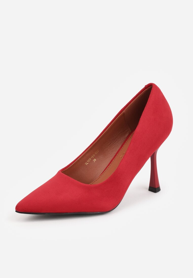 vices Pantofi Stiletto Roșii cu Brant din Piele Naturală Gioriane