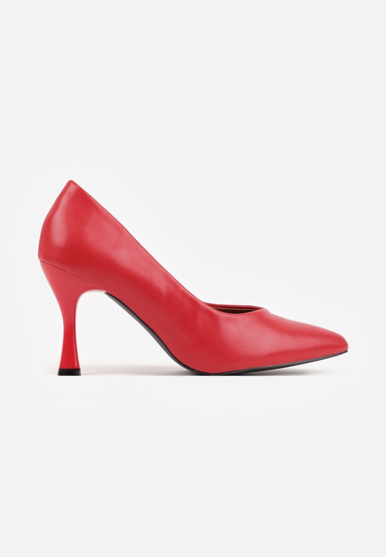 vices Pantofi stiletto Roșii cu toc clepsidră cu branț din piele Muzite