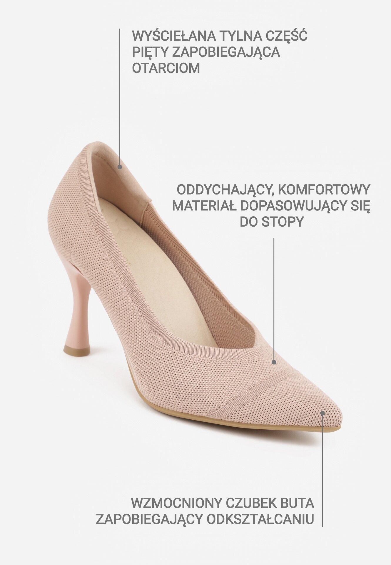 vices Pantofi stiletto Thene Roz