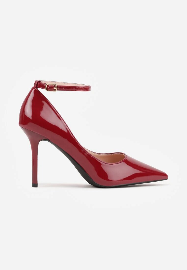 vices Pantofi stiletto Visinii Lăcuiți cu bareta cu cataramă și branț din piele Oville