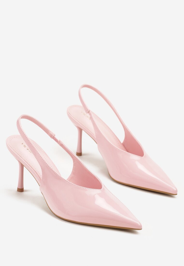 vices Pantofi tip sandale slingback Roz cu toc tip Stiletto Tilionea