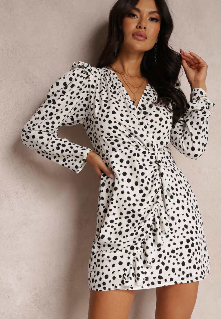 vices Rochie Alb-Negru Calinome