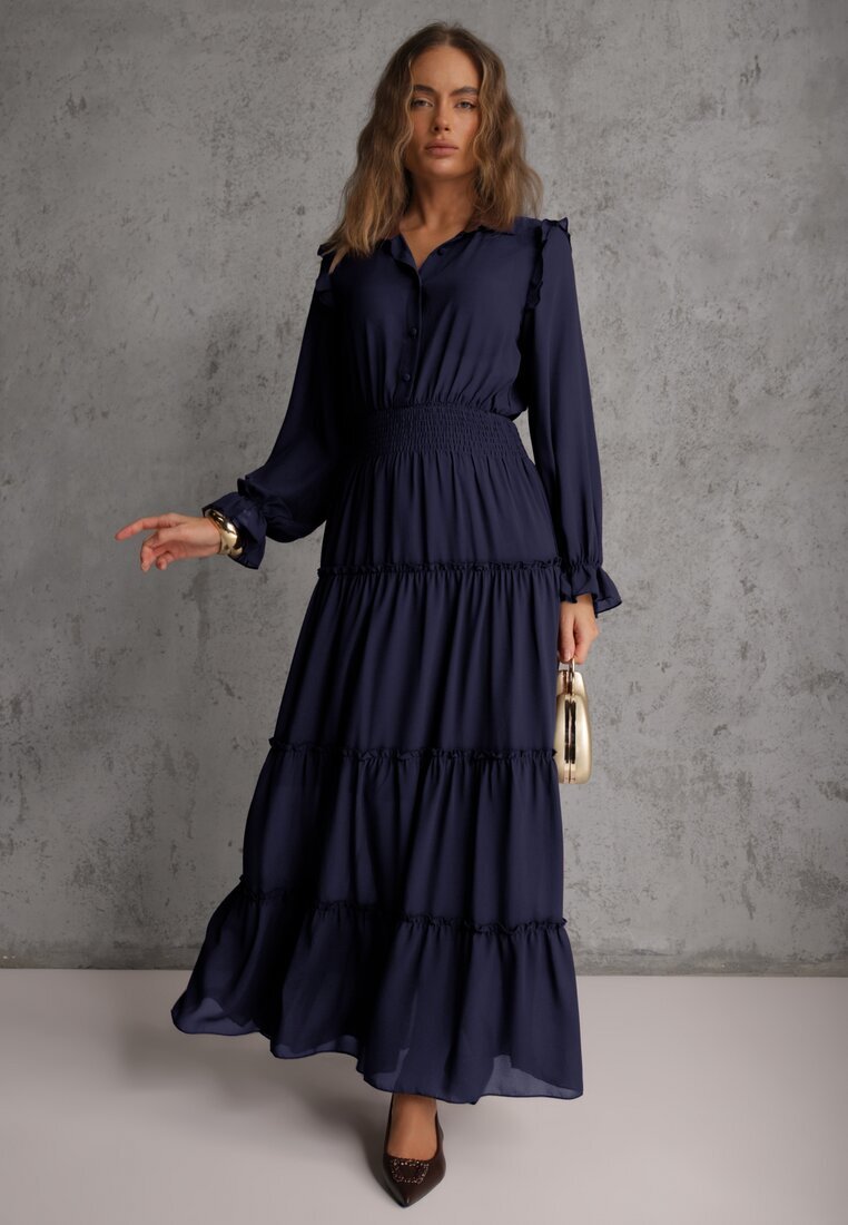 vices Rochie Granat Tip cămașă Cu volan În stil rustic Arivite