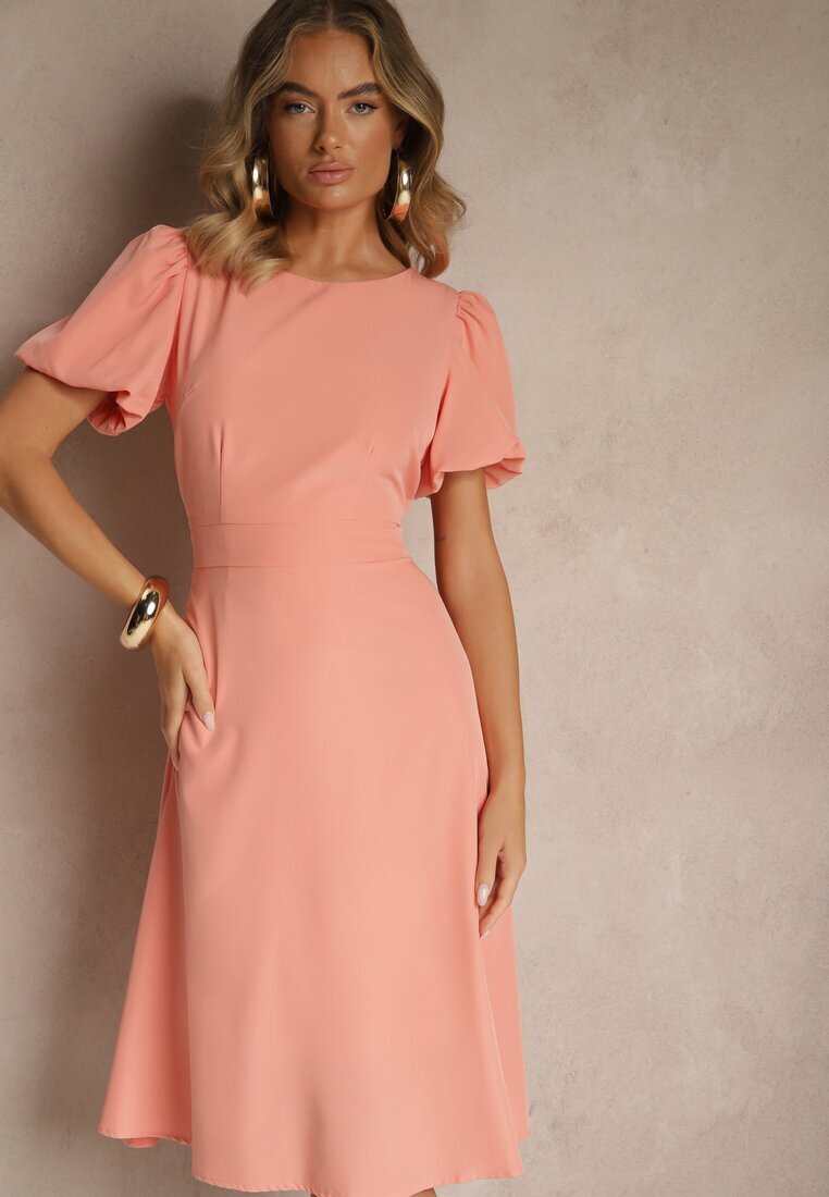 vices Rochie Roz Cloș Decorată cu Floare 3D Detașabilă Koleira