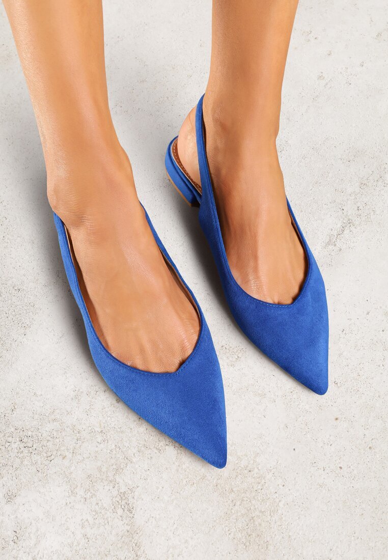 vices Sandale Albastre Slingback cu branț din piele naturală Annisae