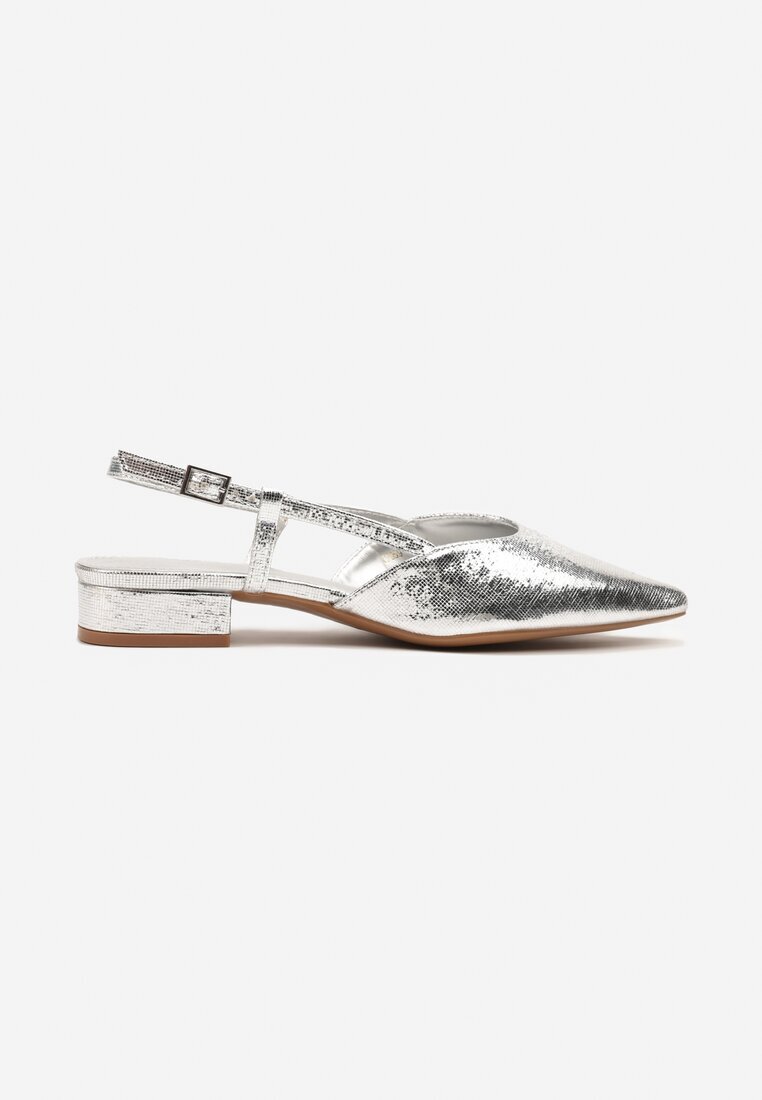 vices Sandale Argintii tip Slingback Nilessea