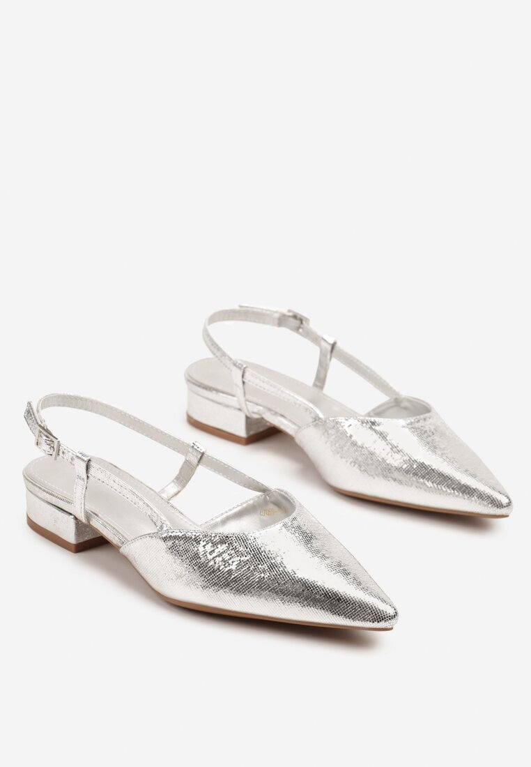 vices Sandale Argintii tip Slingback Nilessea