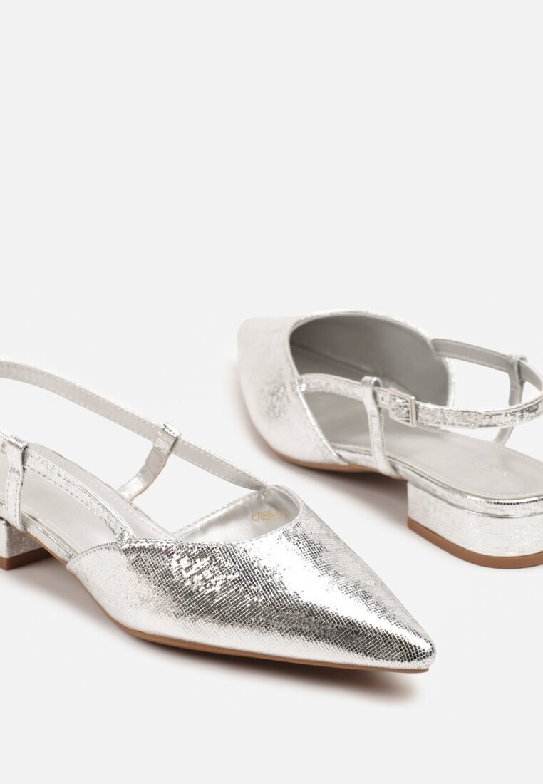 vices Sandale Argintii tip Slingback Nilessea
